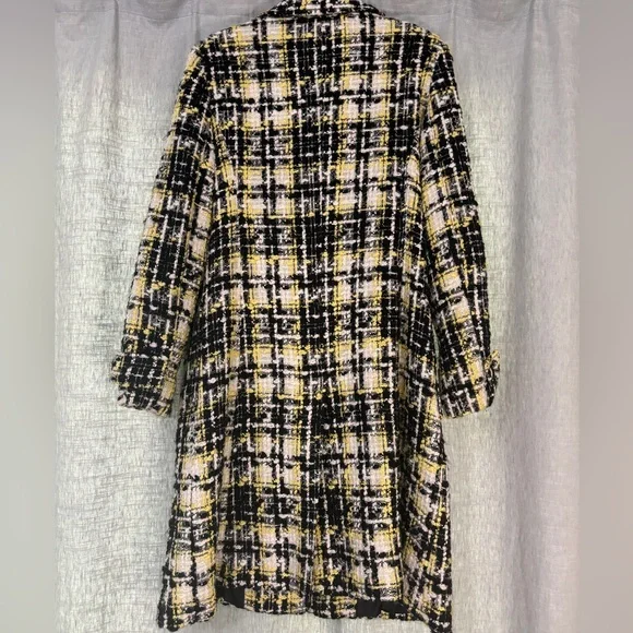 Marvin Richards Black, White & Yellow Coat - Picture 2 of 6
